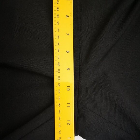 Badgley Mischka Ladies Size 12 Black Narrow Legs with Slits Black Pants - Picture 11 of 12